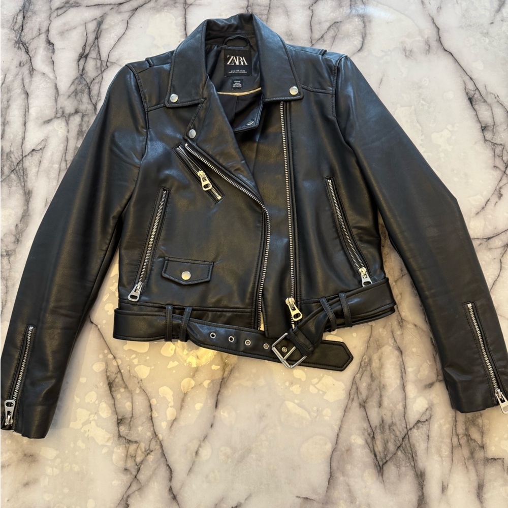 Zara leather jacket